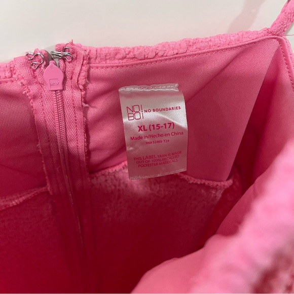 New with tag No Boundaries Juniors Bodycon pink Midi Dress Size XL (15/17) - Picture 9 of 9
